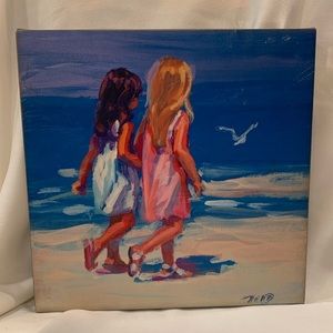 Canvas "Beach Stroll 2" Lucille Raad, Print